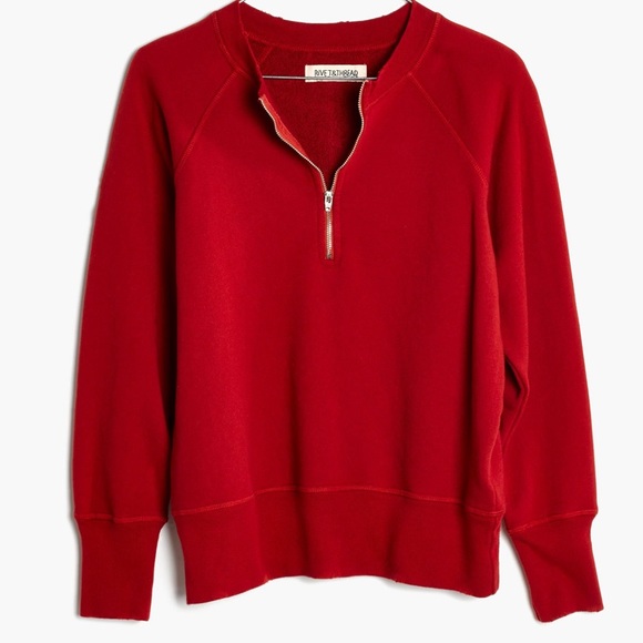 Madewel Rivet and Thread quarter zip sweatshirt - Picture 3 of 5